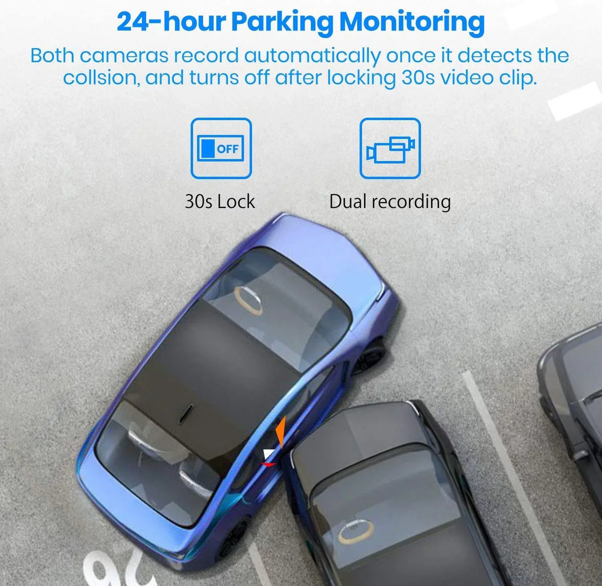 Camera(V5 Cam, Dash Look Night Mirror Screen Auto-Vox Monitor Touch Rear OEM Backup View Camera Car 1080P Dual PRO) Mirror Camera 9.35'' Vision Super