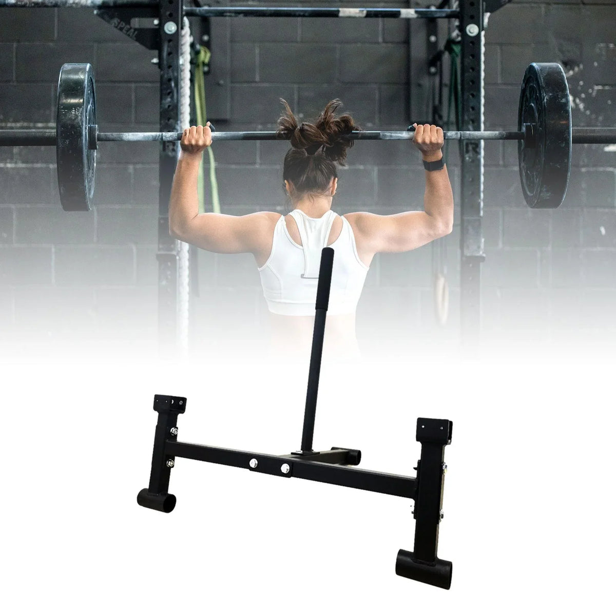 Deadlift Stand Sport Gym for Compact Weight funtasica Workout Barbell Equipment Plates