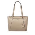 Crossgrain Maddie Michael Leather Medium Kors Tote-Truffle