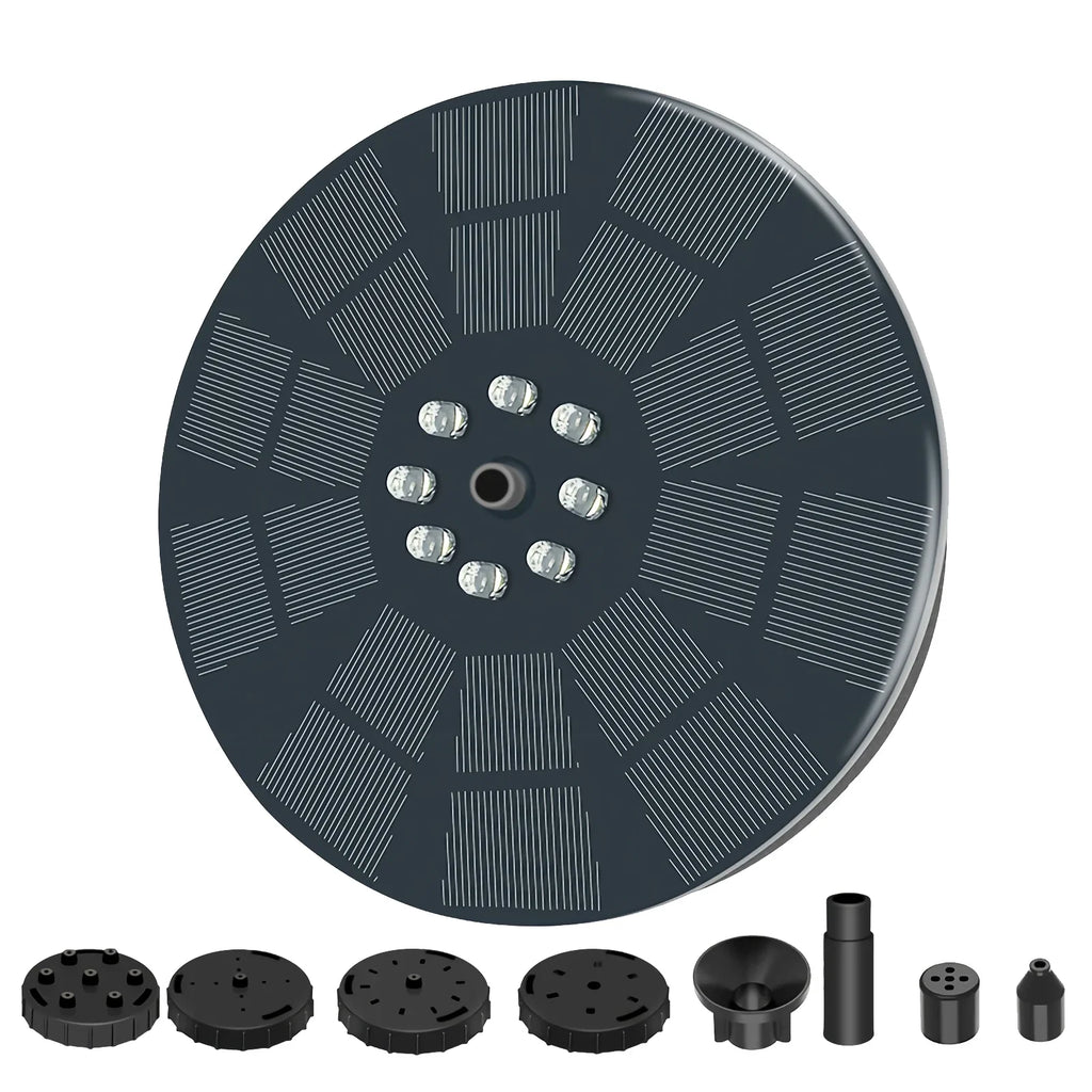 Bath Spray 3W, Pump for Pool Fountain Shinysix Patterns Fountain Solar Bird with Pond 7 Garden