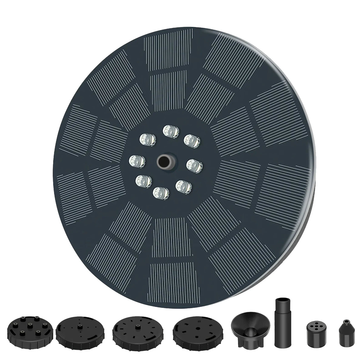 Bath Spray 3W, Pump for Pool Fountain Shinysix Patterns Fountain Solar Bird with Pond 7 Garden