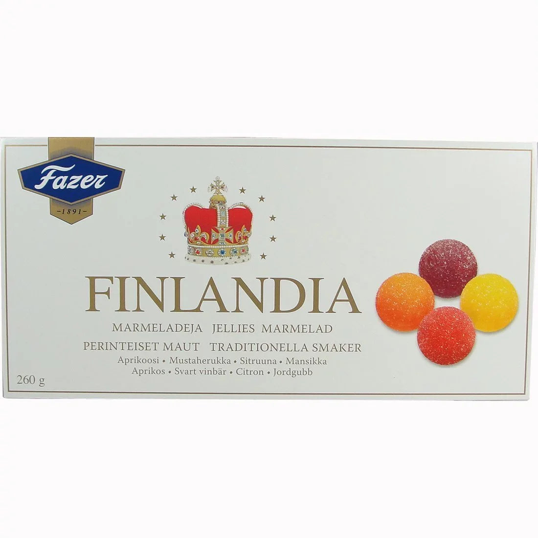 Fruit Fazer Jellies Gr 260 Oz Finlandia Karl or 9