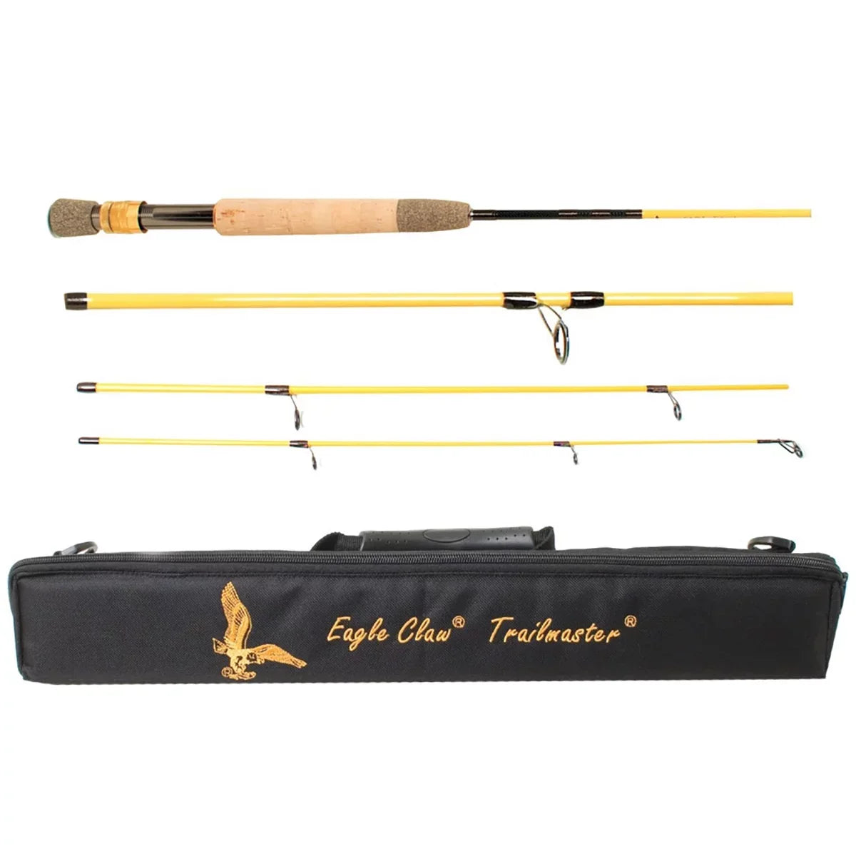 Fishing Claw Rod 7'6" Spin/Fly Eagle Trailmaster Travel