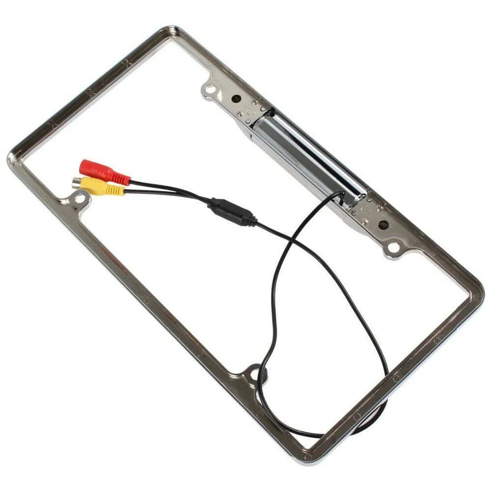 New 12V Car Rearview Backup Camera 8 Ir Night Vision Us License Plate Frame Cmos
