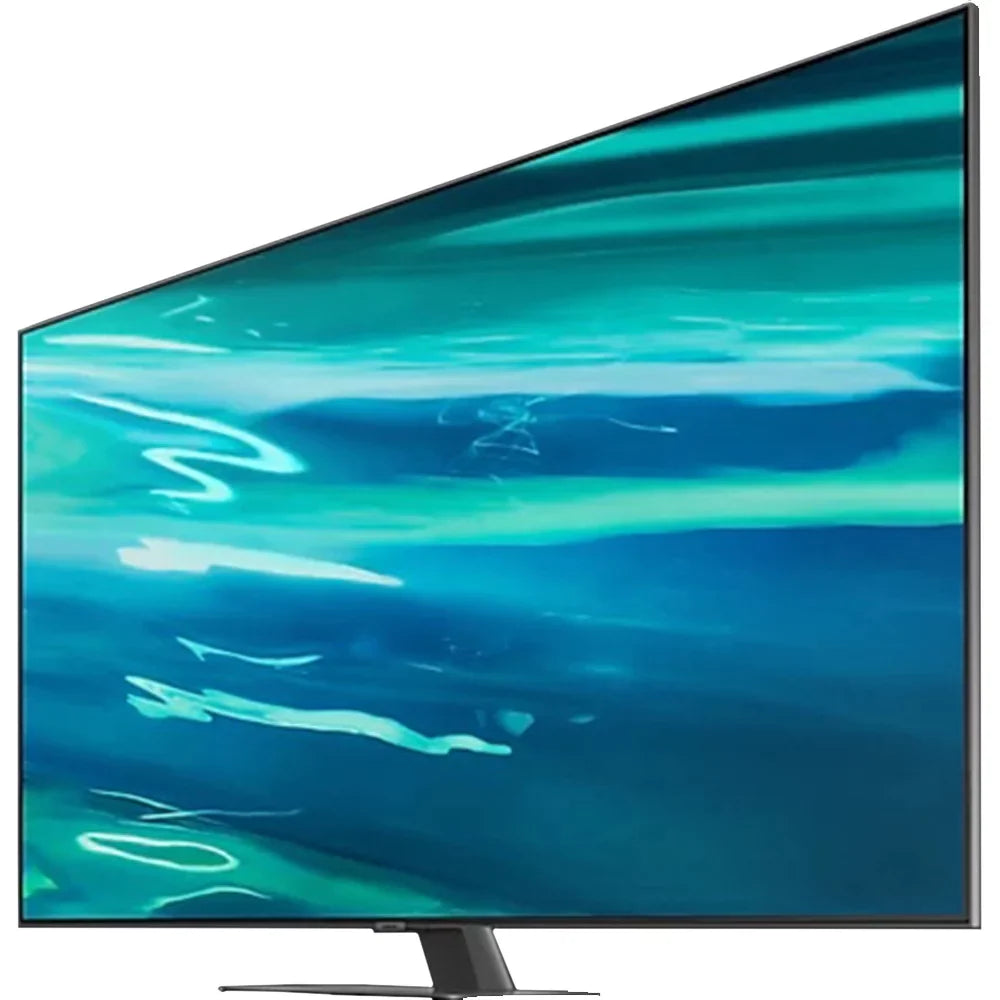 Restored Plan 2 with 55 QLED TV UHD (2021) QN55Q80AA Extended Year Inch 4K (Refurbished) Premium Bundle Protection Smart