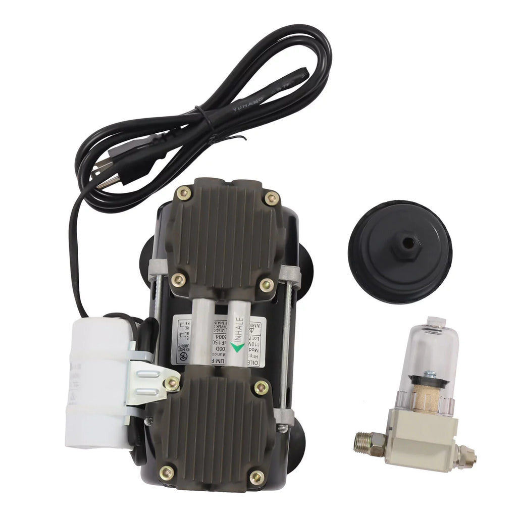 100W Oilless 95Kpa Oil Free Pump Vacuum Pump Industrial with Air Filter Vacuum