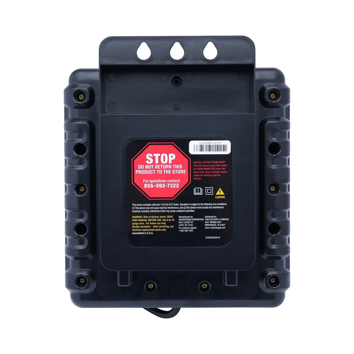 FarmWorks 0.7 Joule 15-Mile Low Fence Electric Charger Impedance American AC-Powered