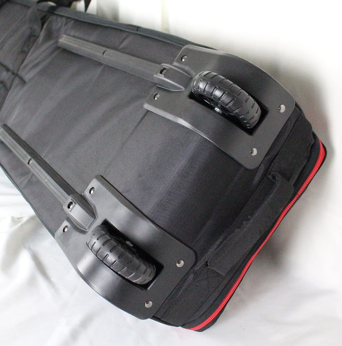 To Ski Two Bag Load, Oversized Air Padded External Boot Ski Double With For Easy Rolling Wheels Travel, Double Pockets, Bag,