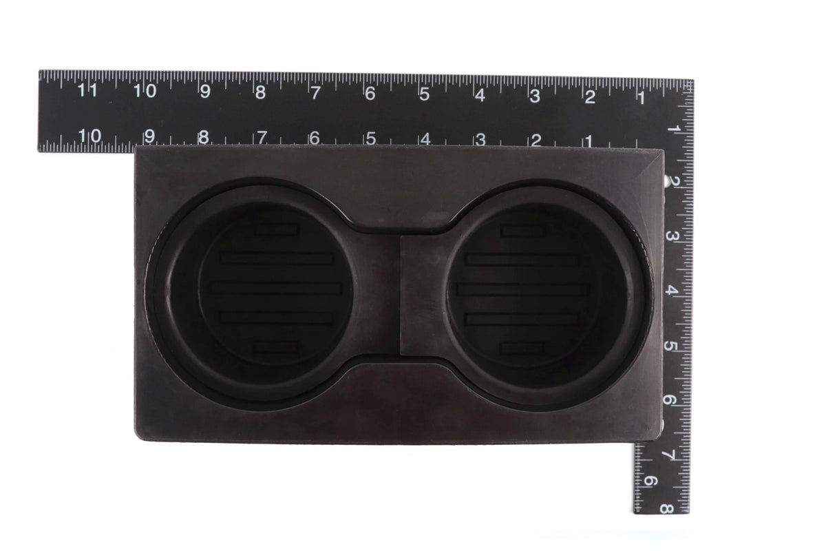 Compatible fits Beverage Mounted Auto Cups Super Front 2011-2016 with (flow Red Cup design) Black Console Floor F-250/F-350/F-450/F-550 Center Holder 2 Hound through 4 Inserts Holder Holds Duty
