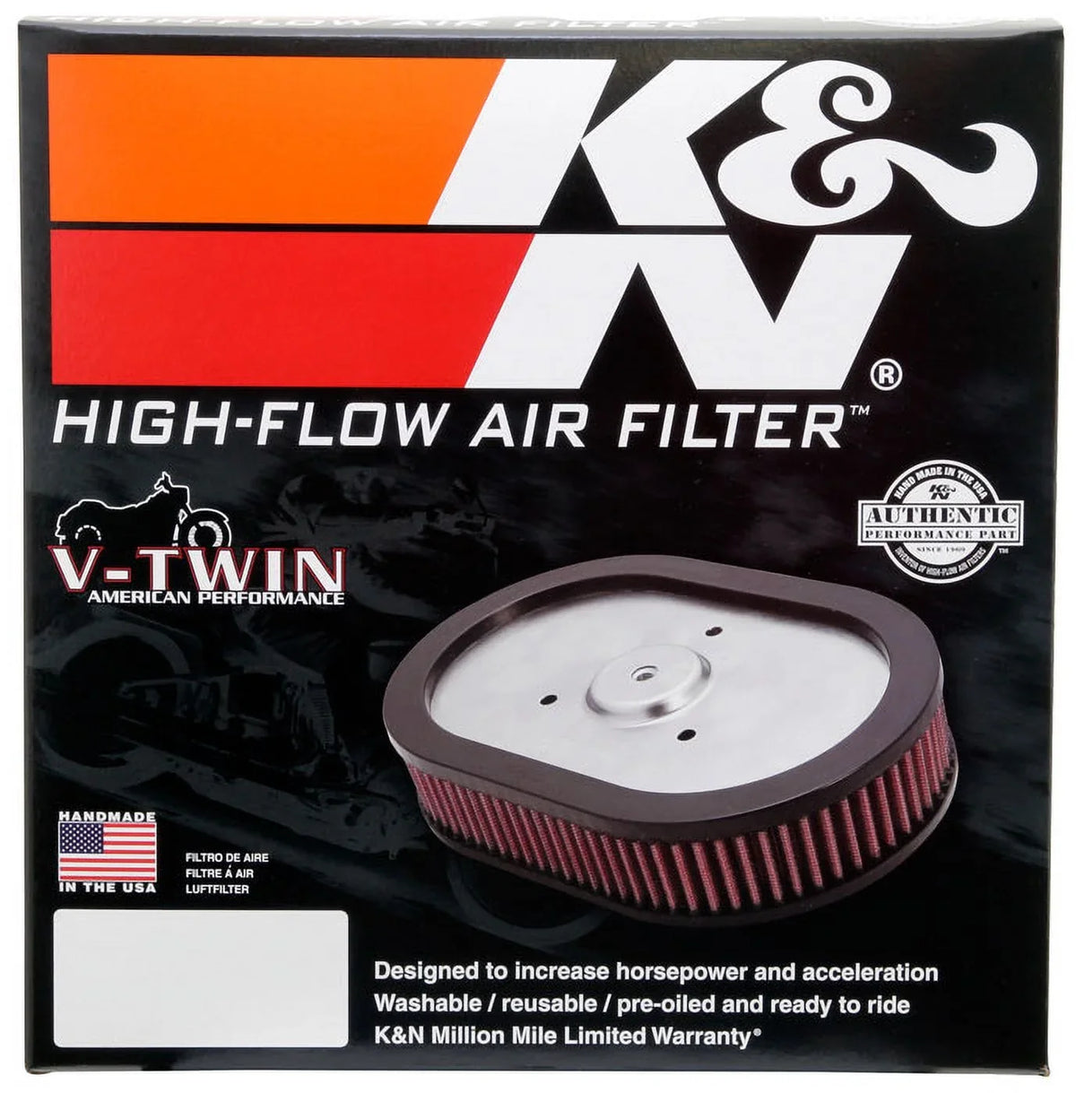Filter Air E-3040 Replacement High Performance K&N