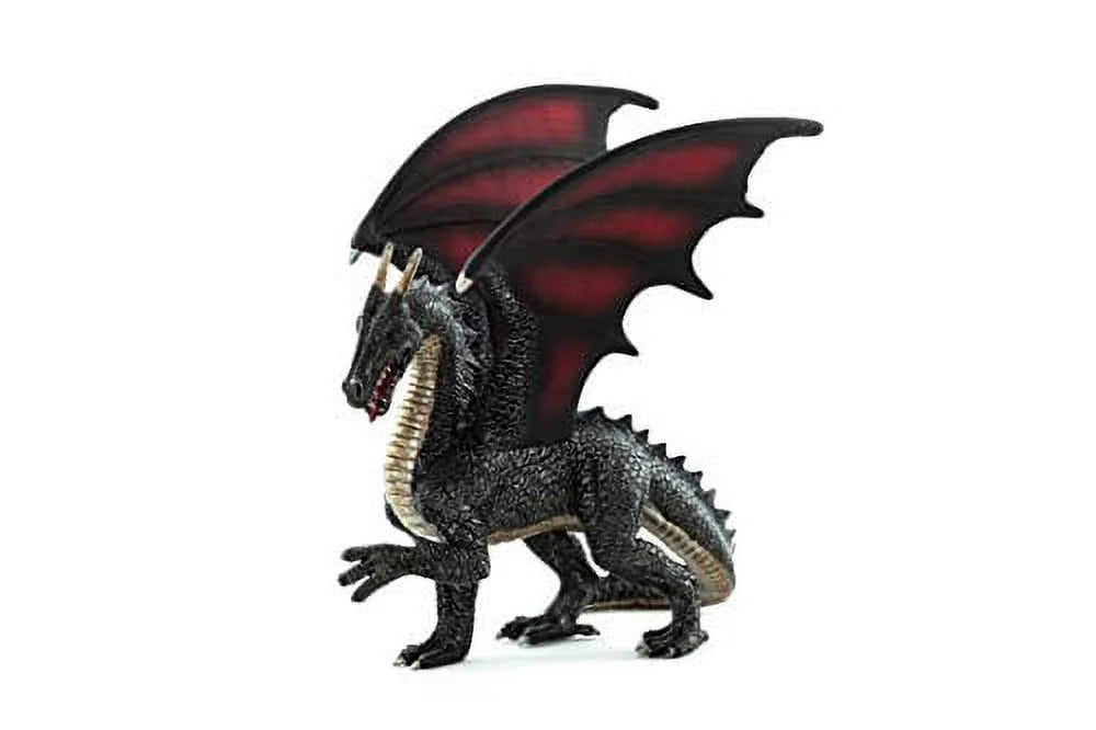 Mojo Steel Dragon Realistic Fantasy Hand Painted Toy Figurine