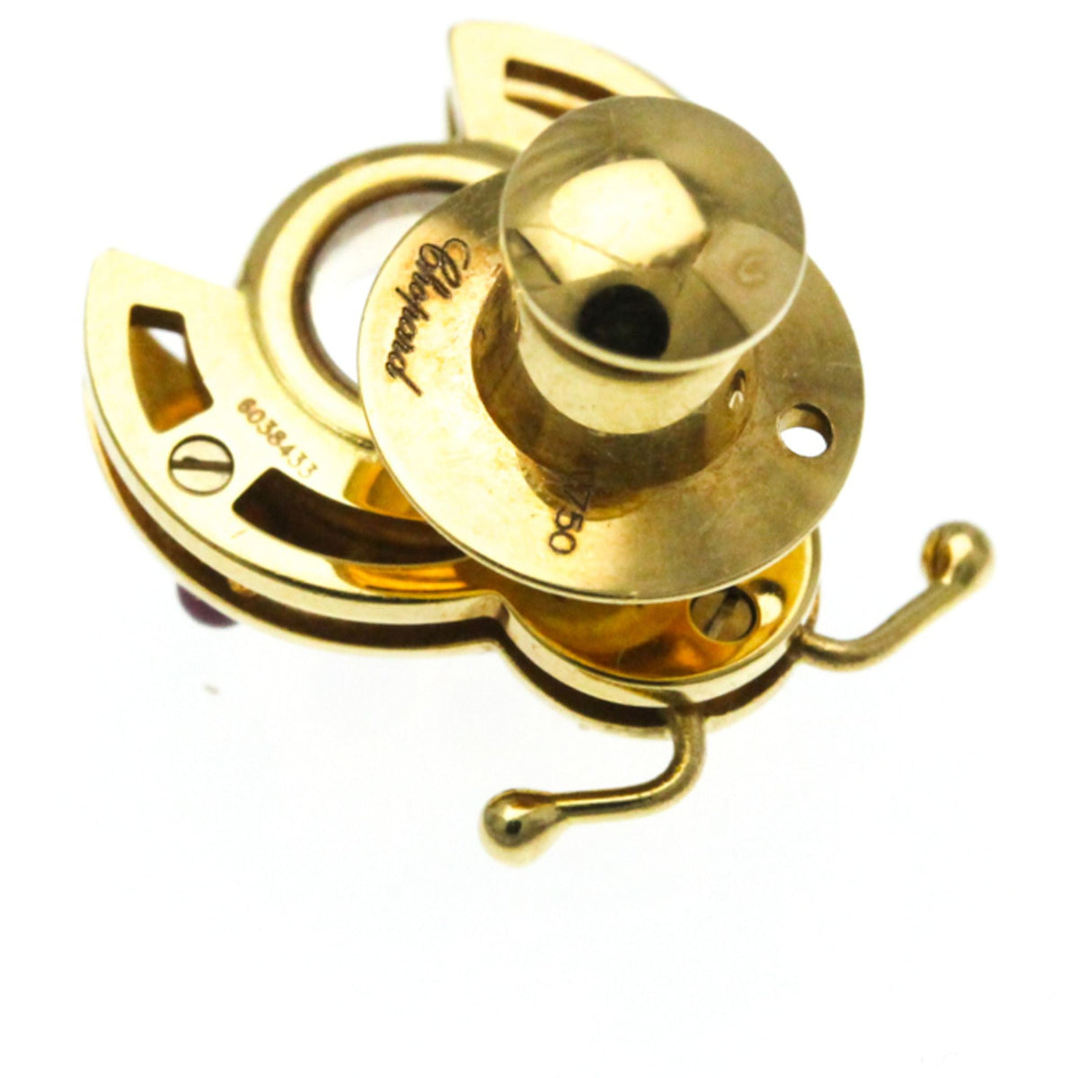 (Good) Gold Ladybug Brooch Gold (18K) Diamond,Ruby Yellow Chopard Brooch 2186 Pre-Owned