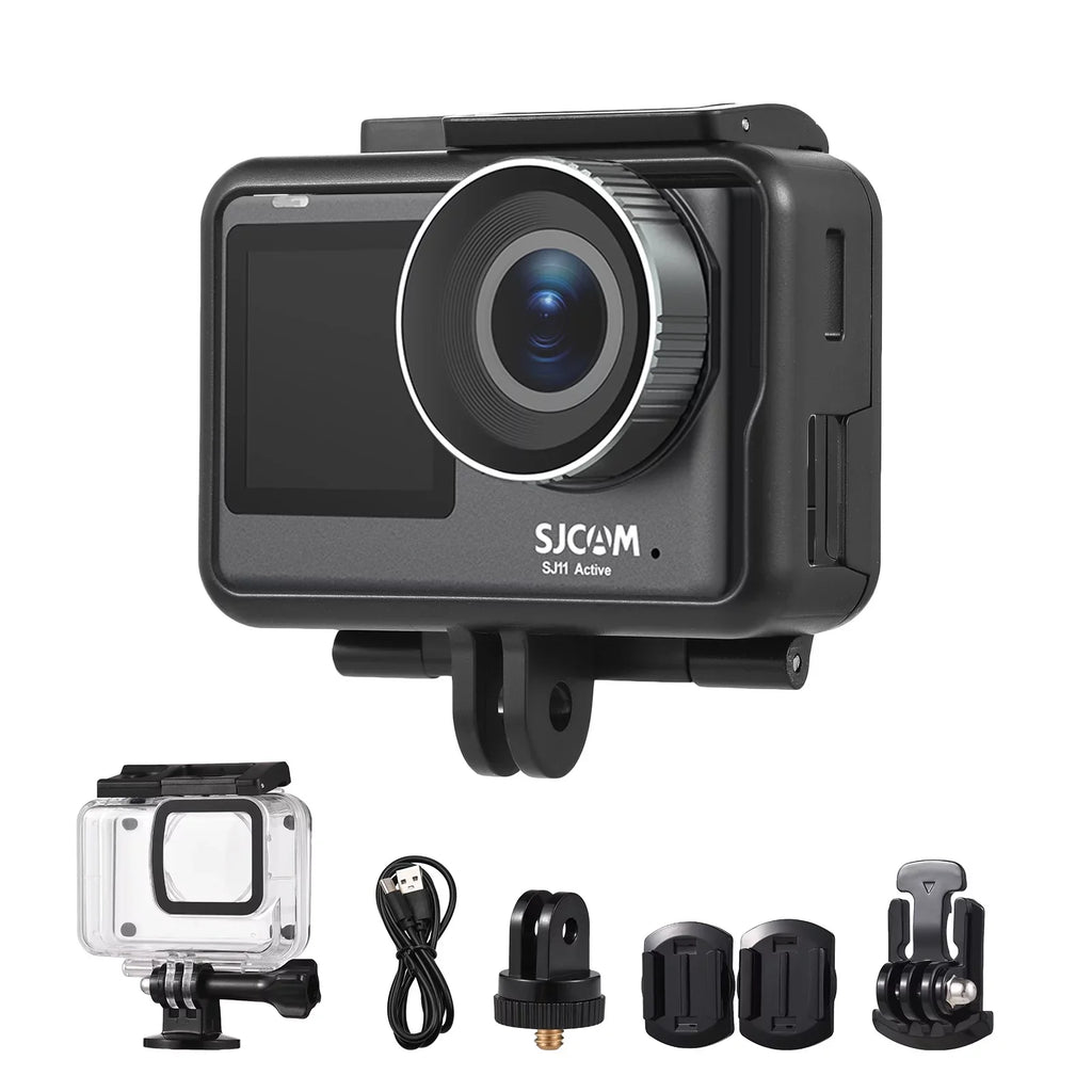Camera Waterproof Support Streaming 20MP Portable Dual Yabuy Camera Case -shaking Adapters Camera Action Action Live Waterproof SJ11Active Screen with