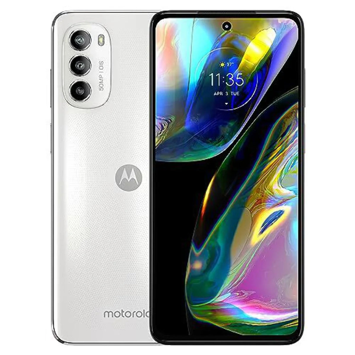 Speakers Single 50MP G82 Only Storage OLED Moto NO | Internal 128GB Atmos OIS | CDMA| Display | 6.6" 6GB RAM 120Hz SIM W/Dolby Motorola Version GSM - Camera 5G International (White) | Stereo Main + |