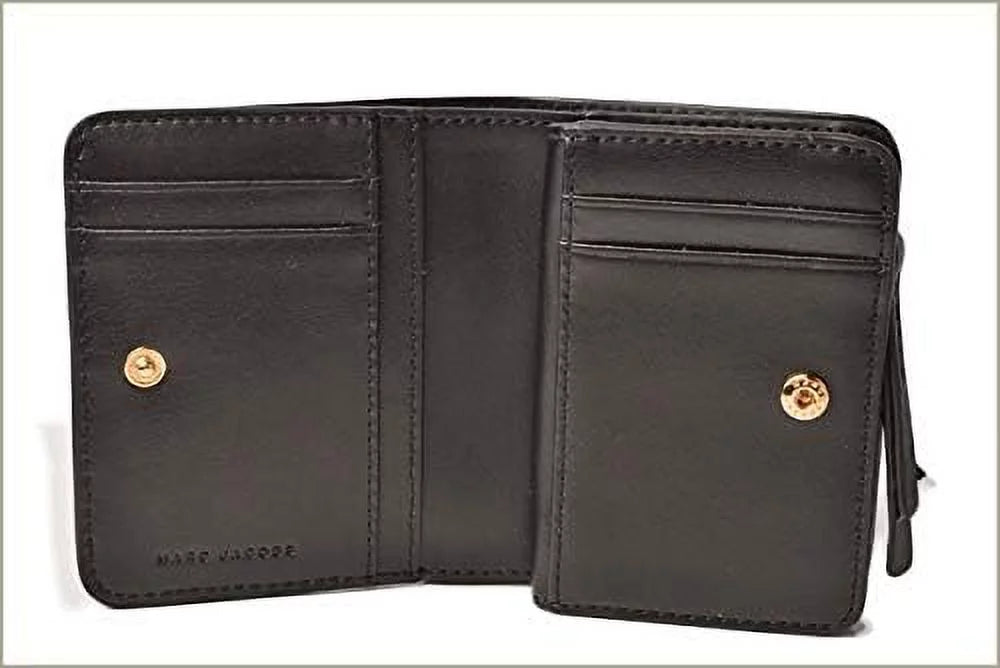 City Empire Mini M0014215 Marc Compact Black Leather Leather Wallet Women's Jacobs