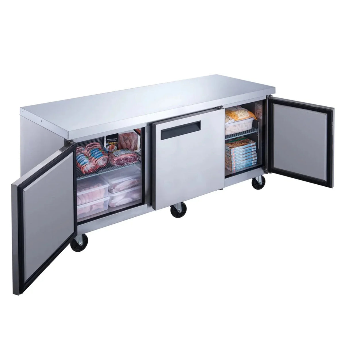West Kitchen Wduc72F 72 Undercounter 3 Door Worktop Freezer