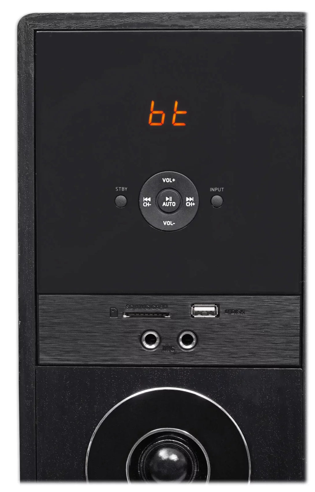 For Tower Theater Television Home TV-Black w/Sub Speaker Smart System