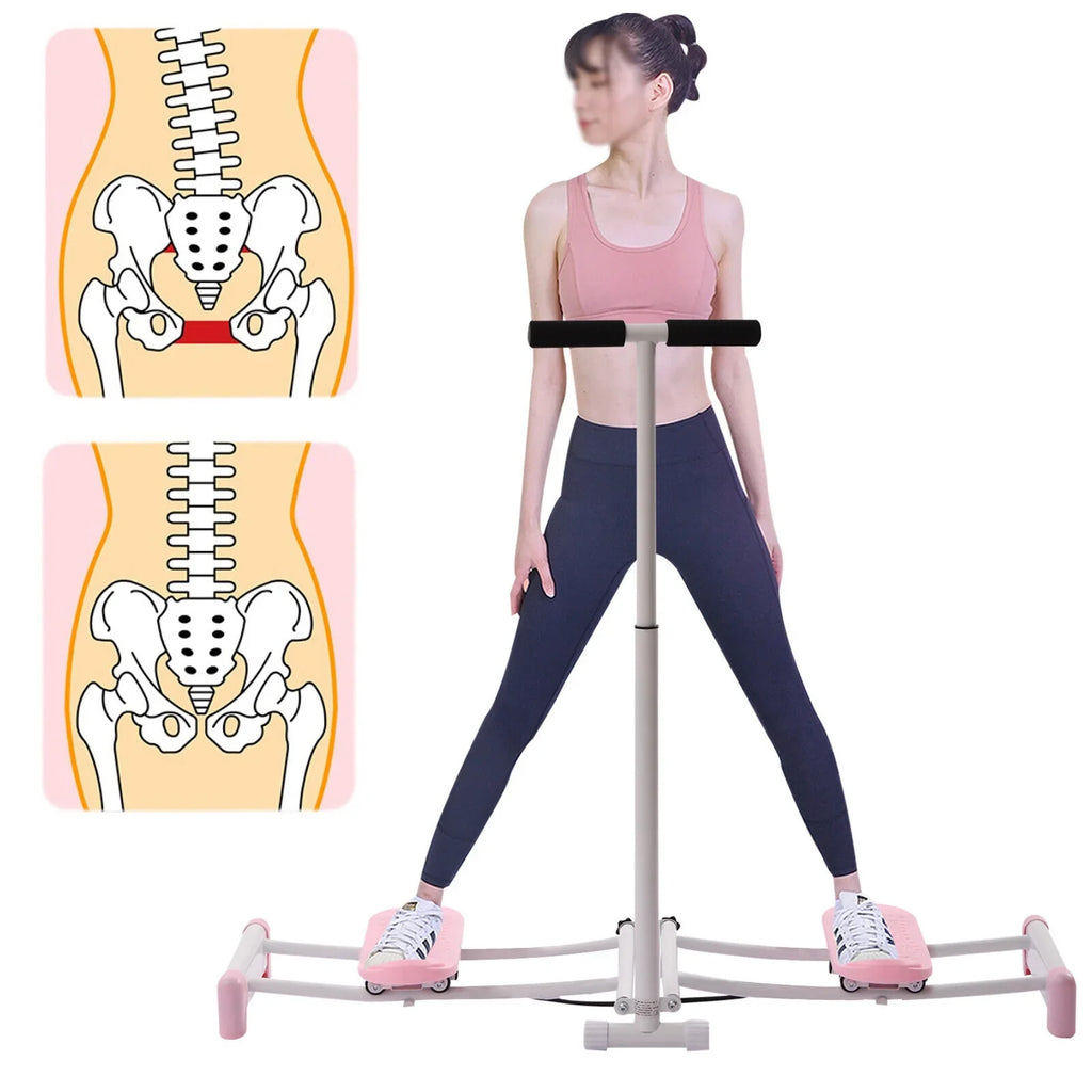 Hip Thigh Leg Exerciser Gym Strength ZhdnBhnos Equipment Trainer Training Home Fitness Leg Pelvic Muscle Indoor Inner Exercise Machine Floor