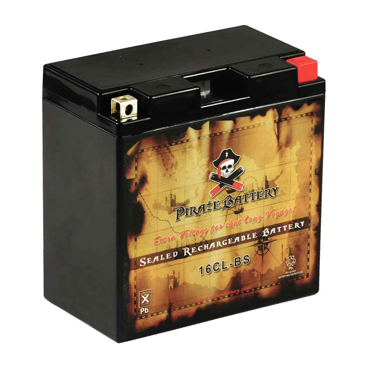 1994 Volts,19 Battery Ski for Ah, 240 Sea-doo Brp Jet (16cl-bs Pirate Other All Cca) Battery Models Yb16cl-b 12