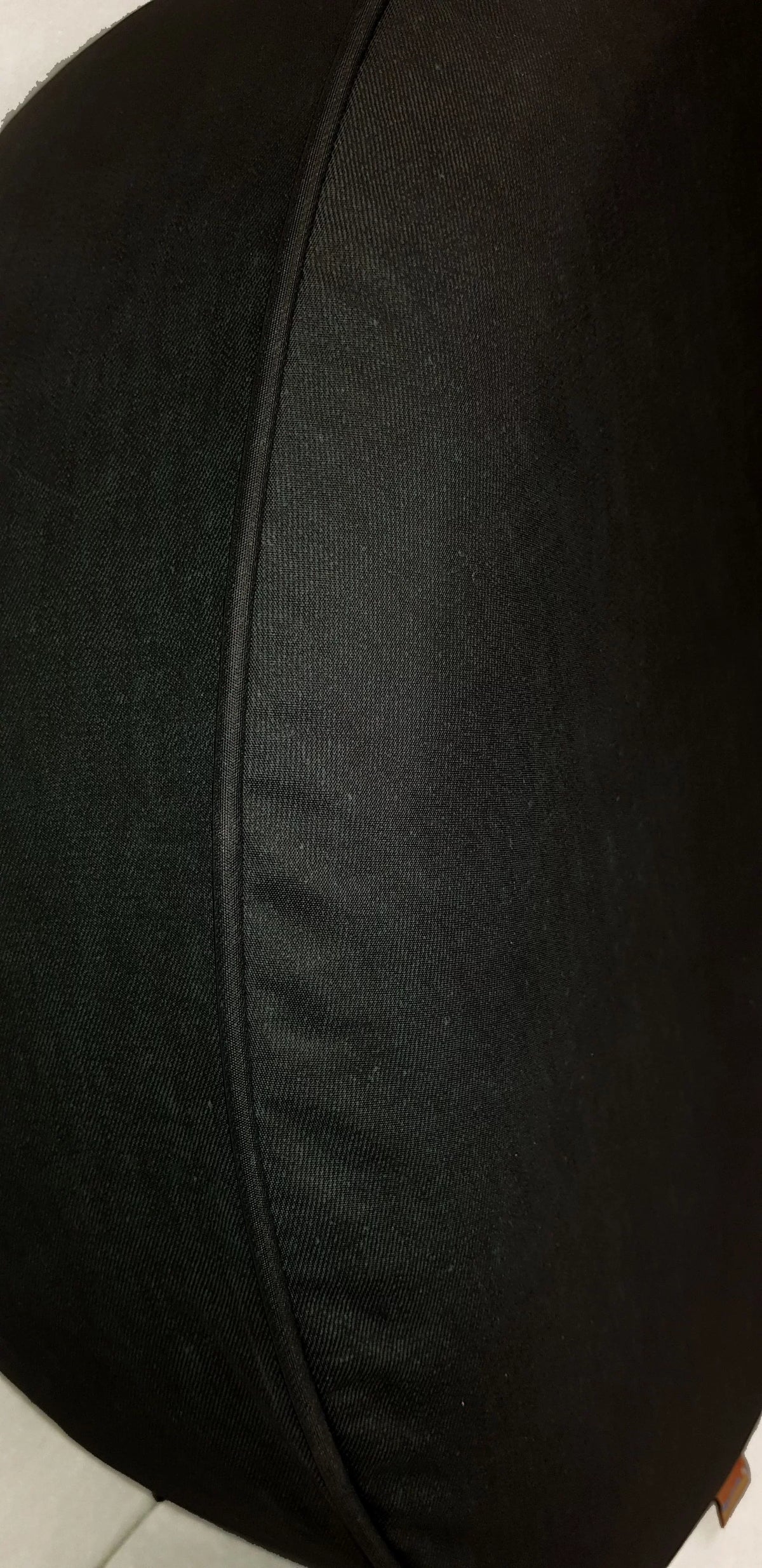 Brawny Jeep - 35-In W/Camera - Us Made Sparecover® - Brawny Series - Black-On-Black - Heavy Vinyl Denim Texture - High Endurance Spare Tire Cover
