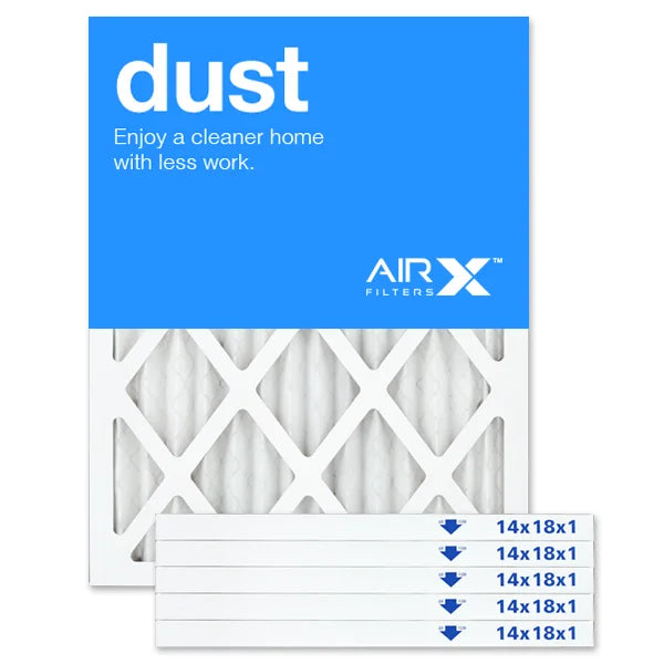 14x18x1 Pleated AC 6-Pack Dust MERV Furnace Filter 8 Replacement Air AIRx Filters Filter,
