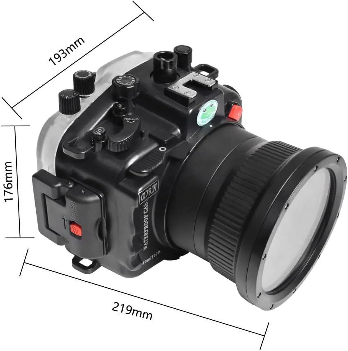 for with F4 F4 Lens-Black F1.8 A7R Housing 50mm GM Seafrogs IV 16-35mm 85mm 24-70mm Camera 40M/130FT 28-70mm F1.8 Underwater Compatible 24mm F1.4