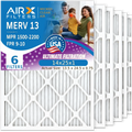 9 MPR Made Pleated 2200 Conditioner Electrostatic Furnace by FPR Filters Comparable 14x25x1 AIRX 13 FILTERS 14x25x1 Air 6 USA Pack Filter CLEAN Air - 1500 WICKED AIR. Filter AC Premium to HVAC & MERV
