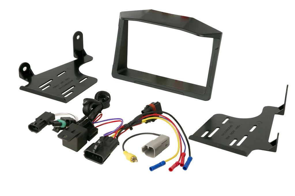 2015-Up Dash Powersport Polaris Navigation Scosche Enrock Antenna 2-DIN Kit Receiver, Slingshot), Touchscreen Pyle CD Flexible Stereo Wi-Fi AM/FM Bluetooth Install Audio: Marine (Fits