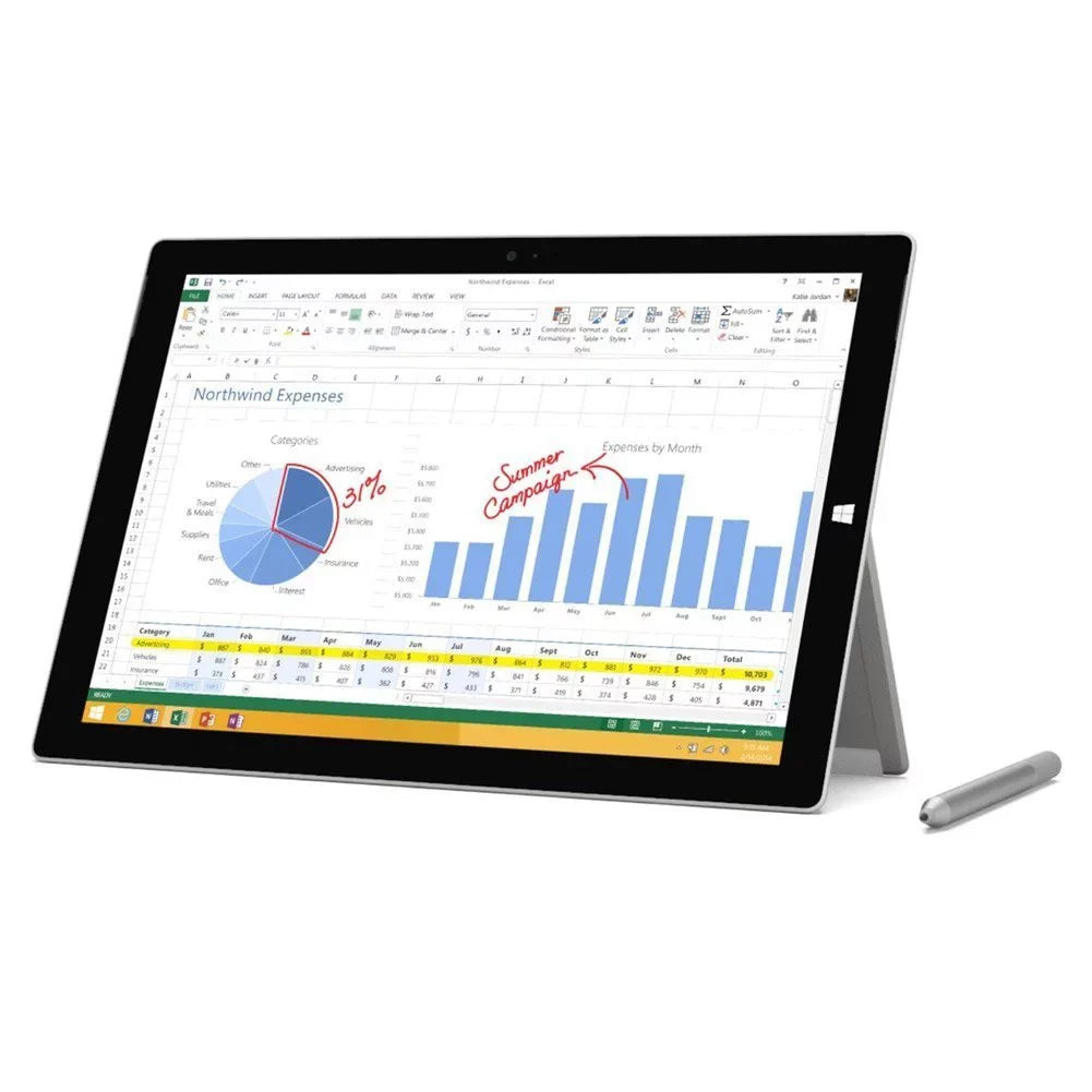 Storage, GB Core 64 12-inch - Tablet i3 3 Computer Procesor, Restored Windows 10 Pro Intel Surface 4GB Pro (Refurbished) Ram,