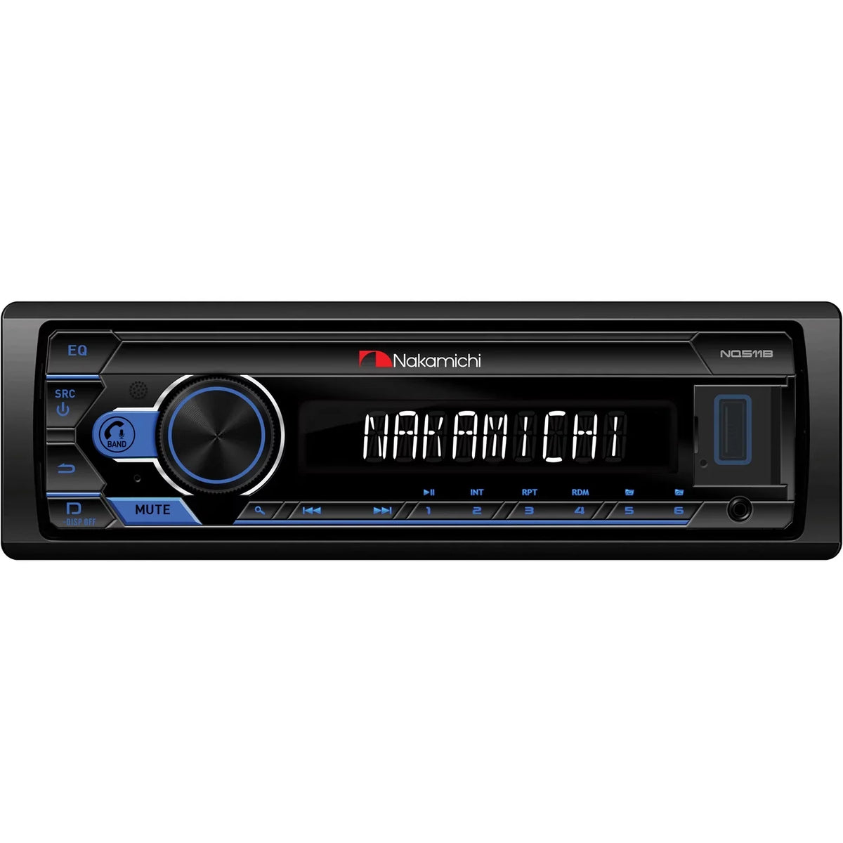 Single-DIN Bluetooth Nakamichi NQ511B NMNQ511B In-Dash Media with Digital Receiver
