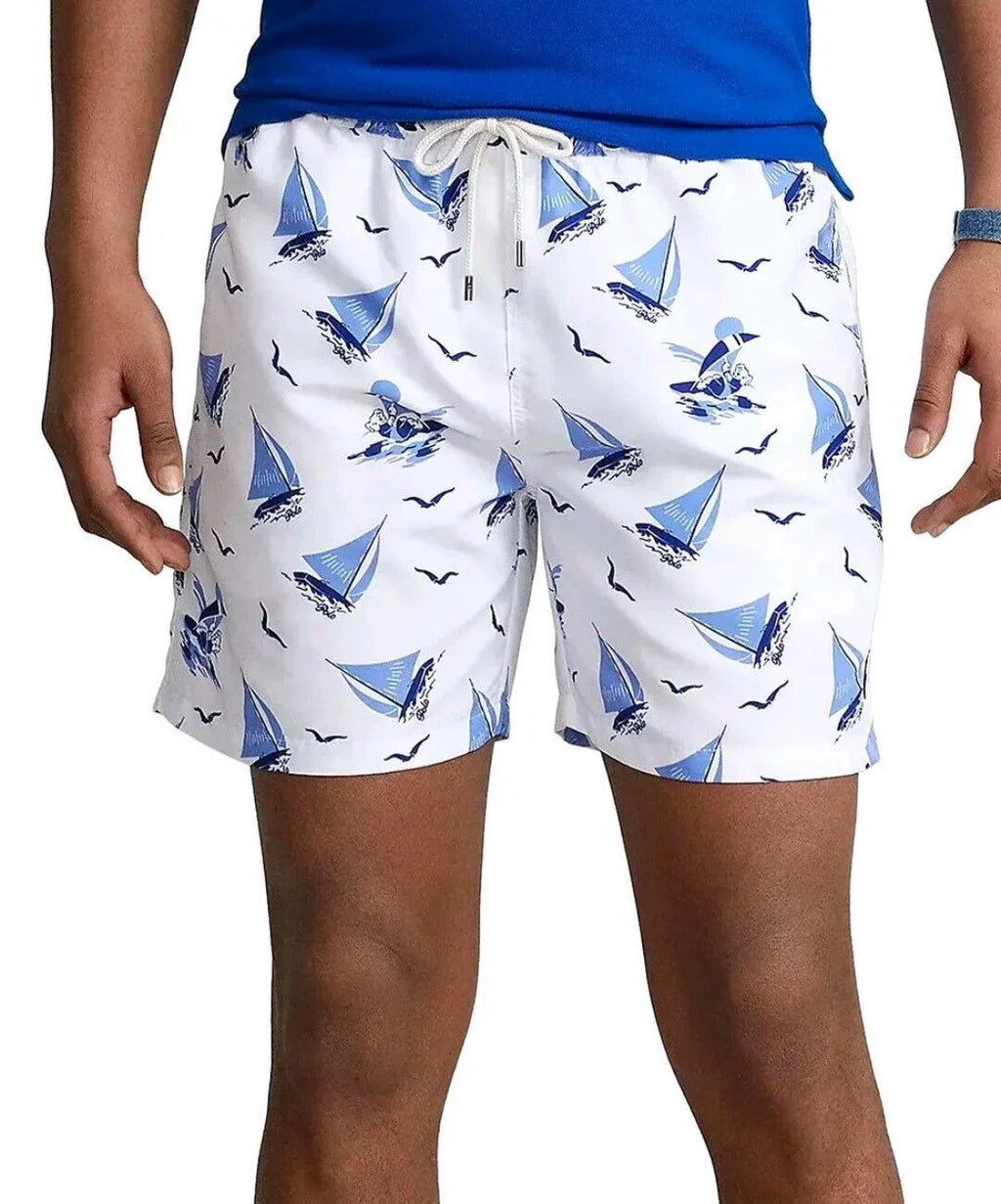 Polo Ralph Lauren Men'S Traveler Classic Swim Trunk Navy Size Xx-Large