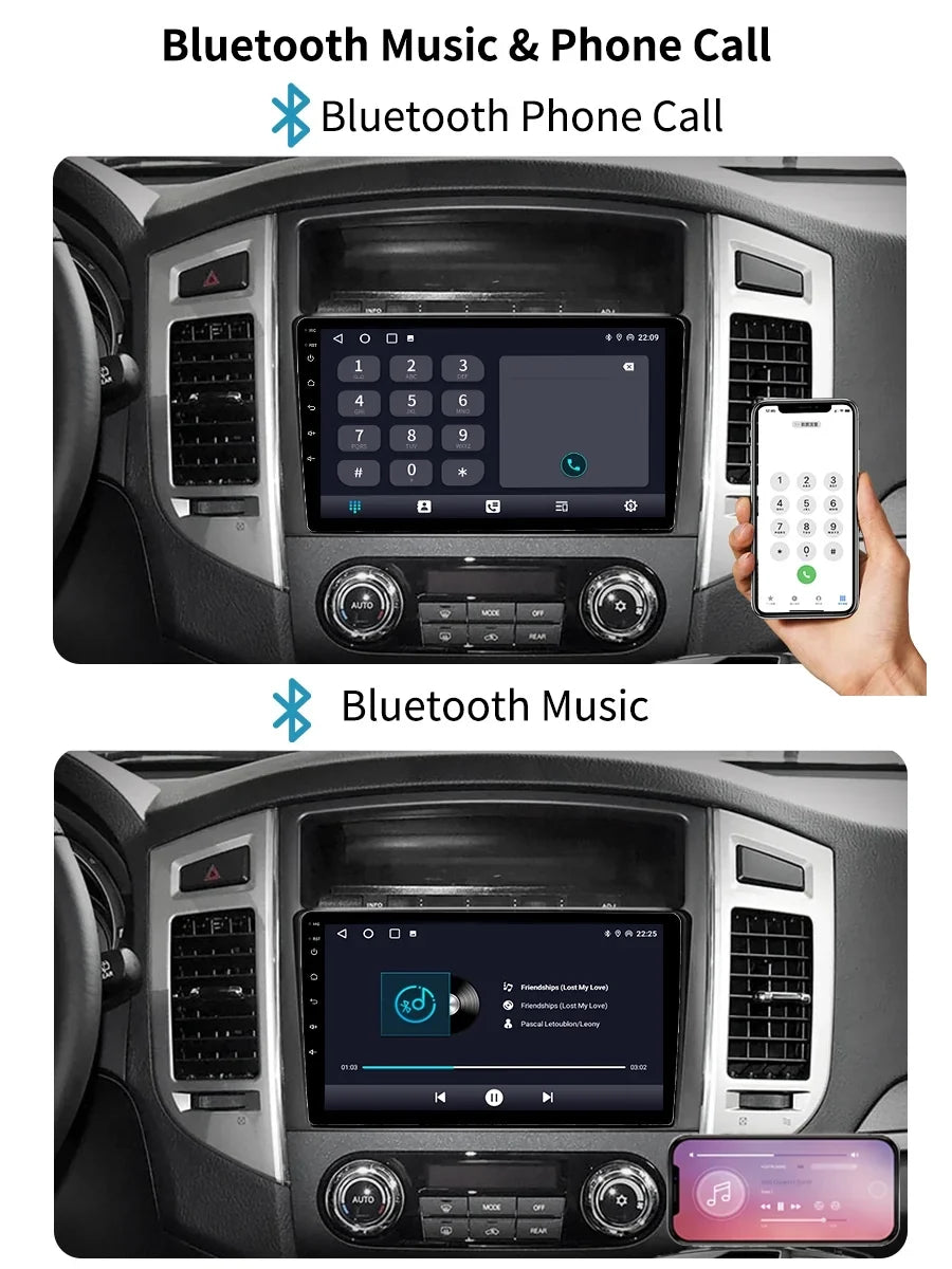 Screen Android Radio V80 Car 2014 With For V90 Auto Stereo GPS - Carplay Pajero 2006 Mitsubishi Navi 4 Android