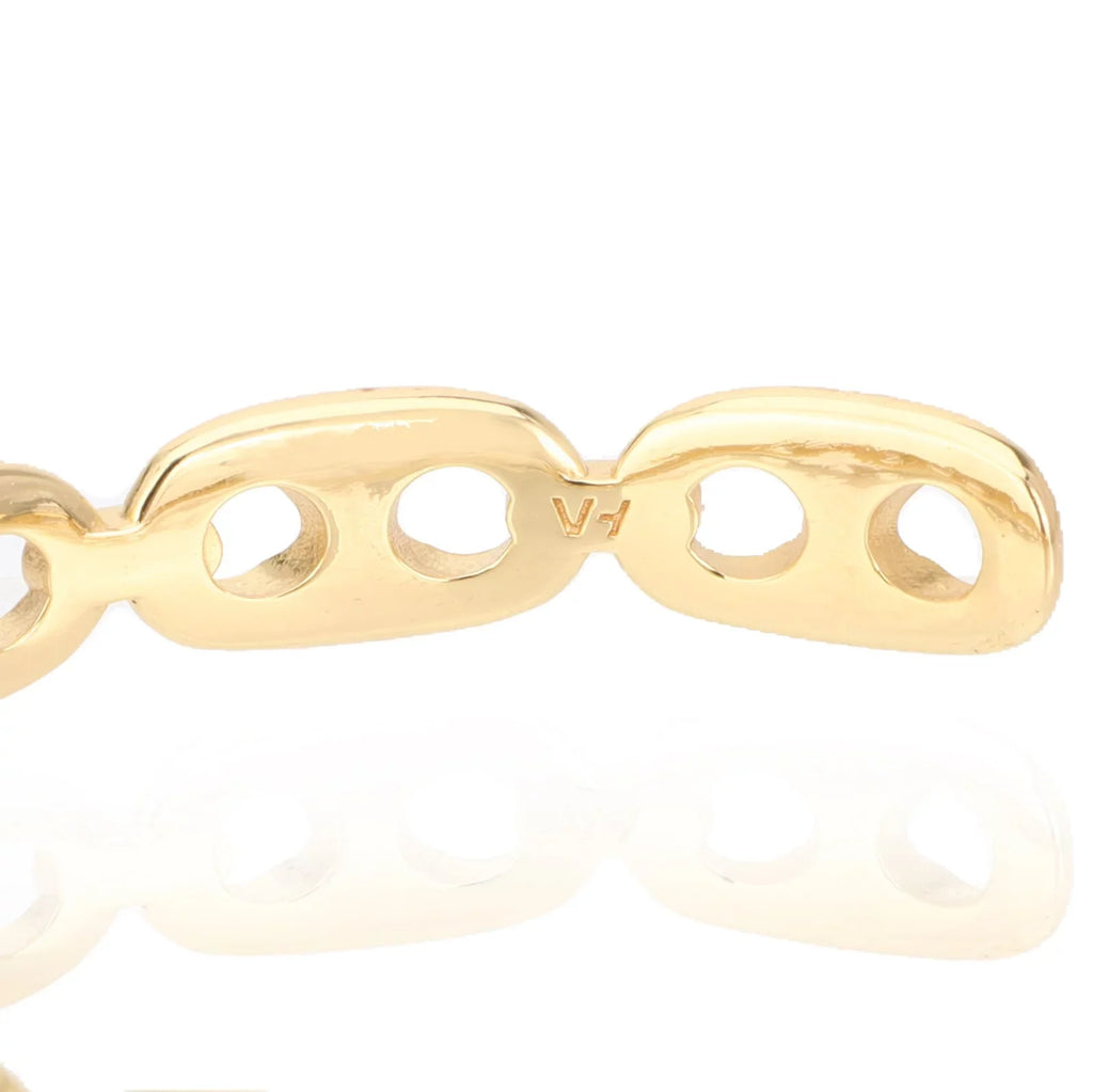 Vintage Havana Callie Mariner Link Bangle 18K Gold-Plated For Women