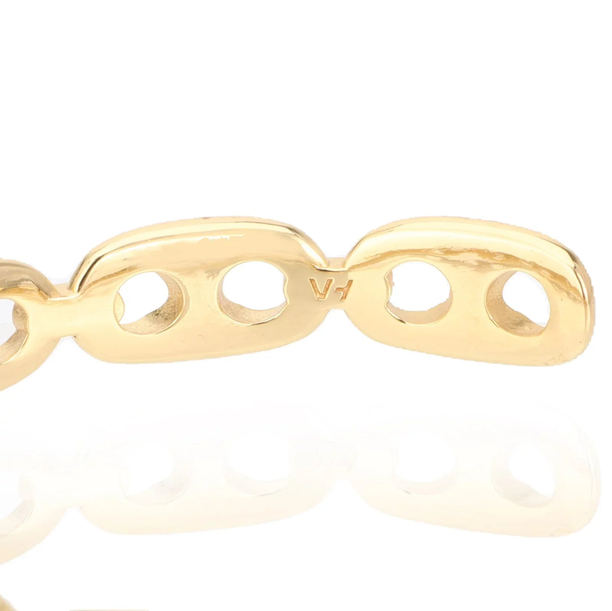 Vintage Havana Callie Mariner Link Bangle 18K Gold-Plated For Women