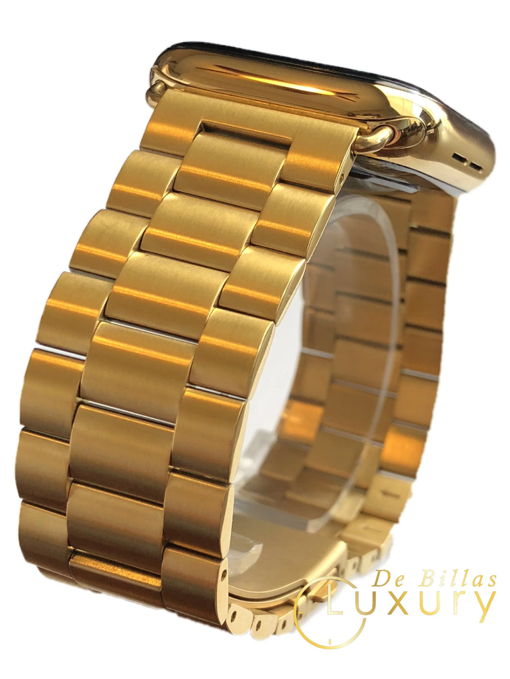 Custom 24K Gold Plated 44Mm Iwatch Series 5 With Gold Link Band Gps+Lte (2019 Release)