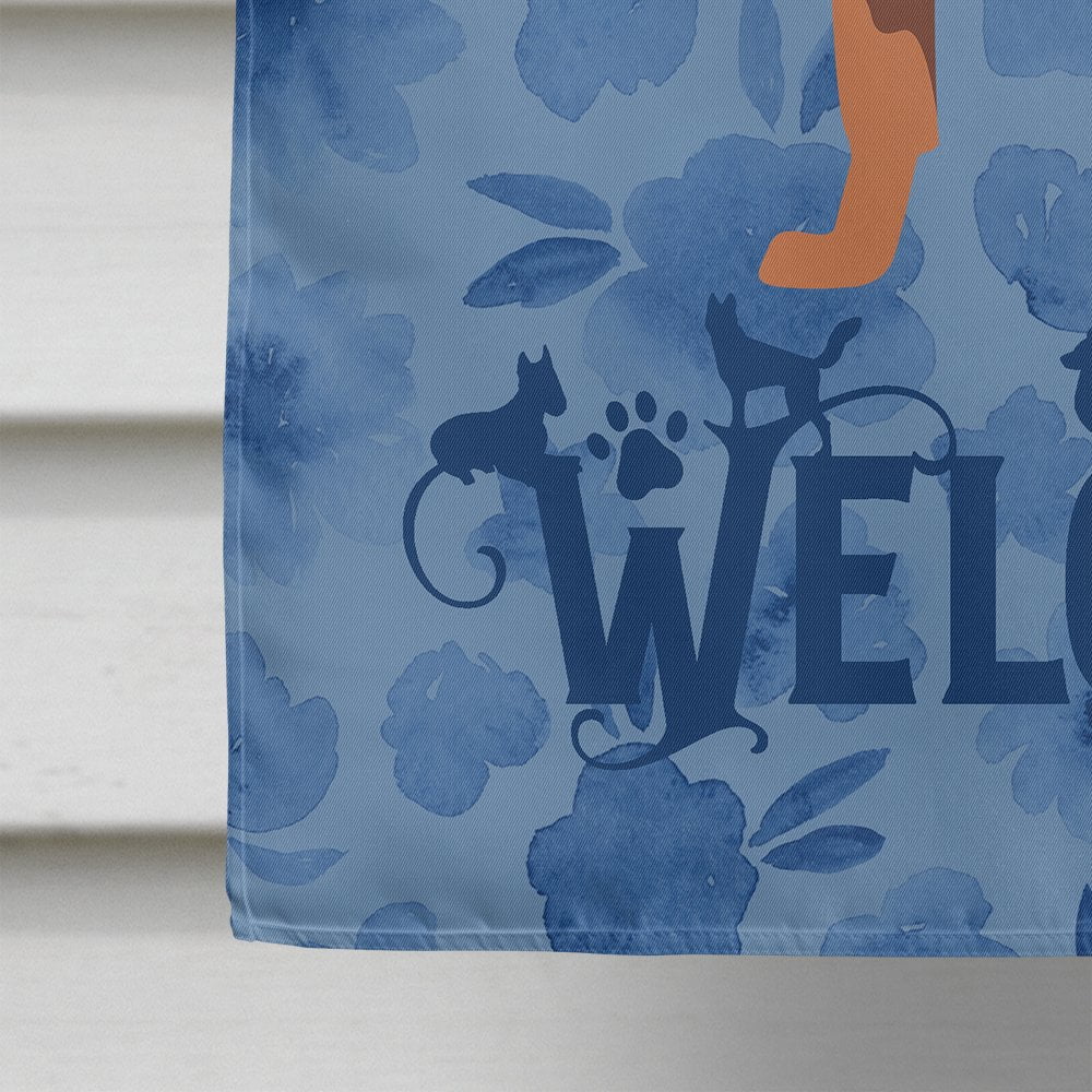 Welcome House CK6156CHF Large, dimension, multicolor Treasures Flag Carolines Kelpie Australian Canvas Dog