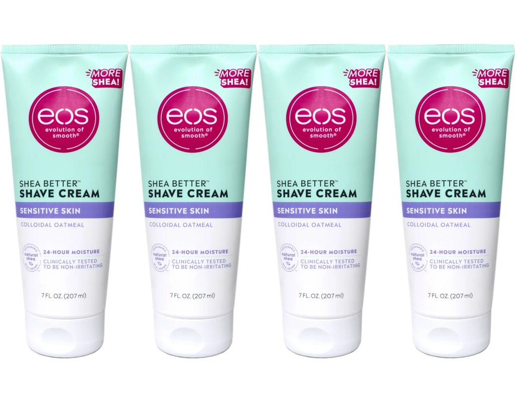 Oatmeal Colloidal Better Skin Shave fl oz Cream 7 4 Pack Sensitive Shea of eos