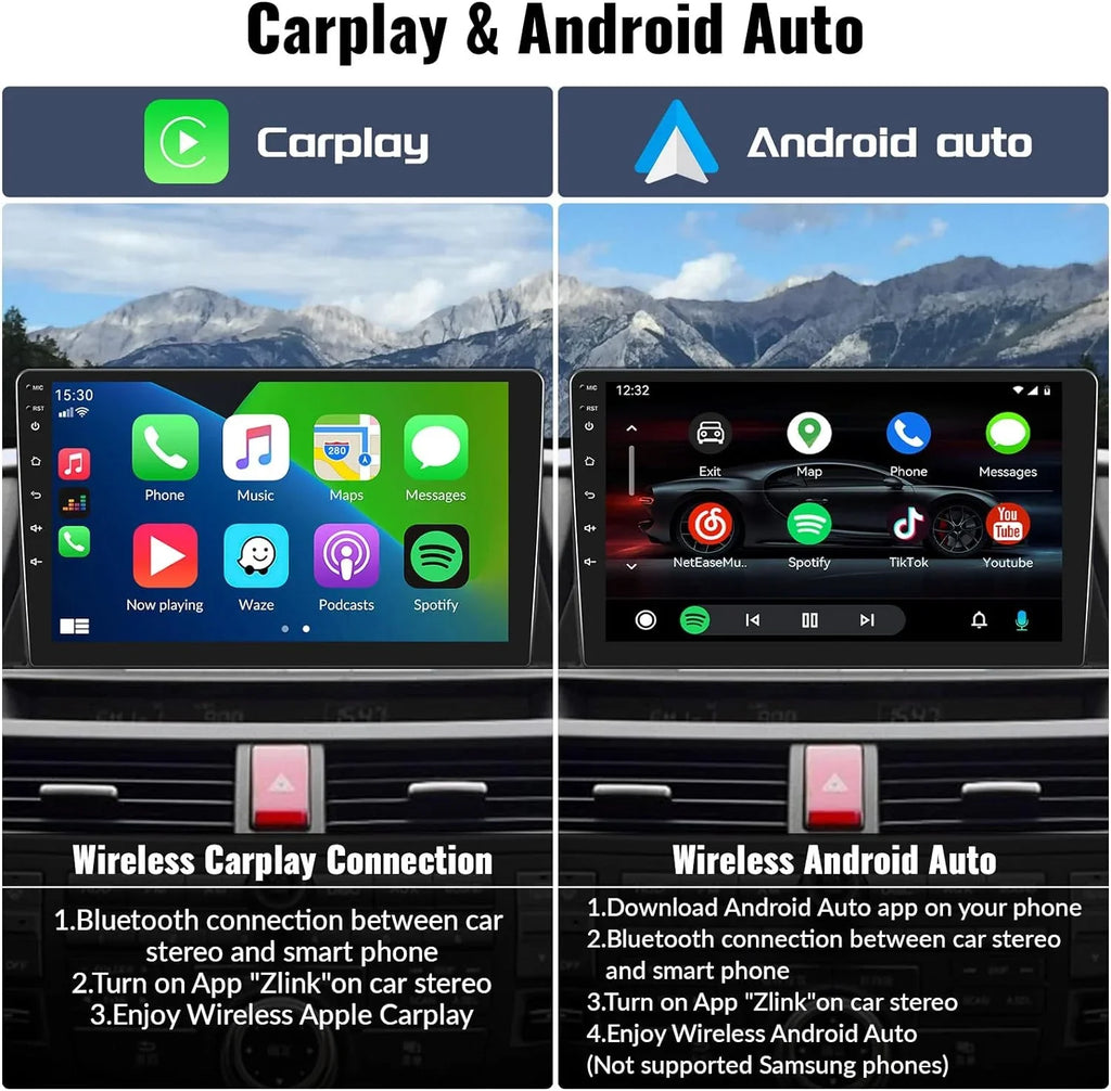 8th GPS 4G Stereo Navigation CarPlay Camera（4G+64G） Car 8 Auto Backup Car Bluetooth THONZER Honda with 2008-2013 10.1 Inch Screen Stereo for Radio Core Touch Accord Android 5.0 Android WiFi