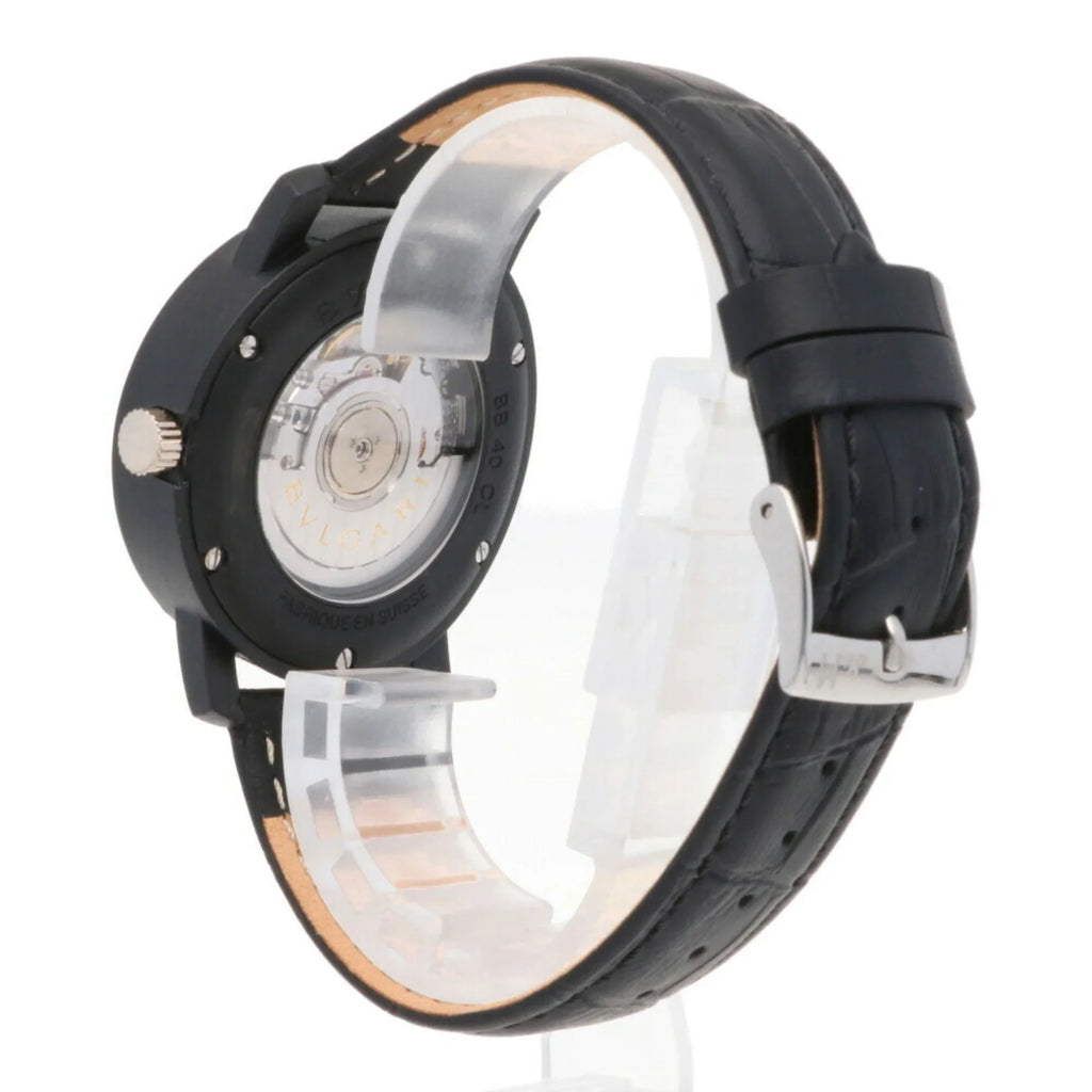 men's BVLGARI Bvlgari (Good) carbon self-winding BB40CL watch Pre-Owned