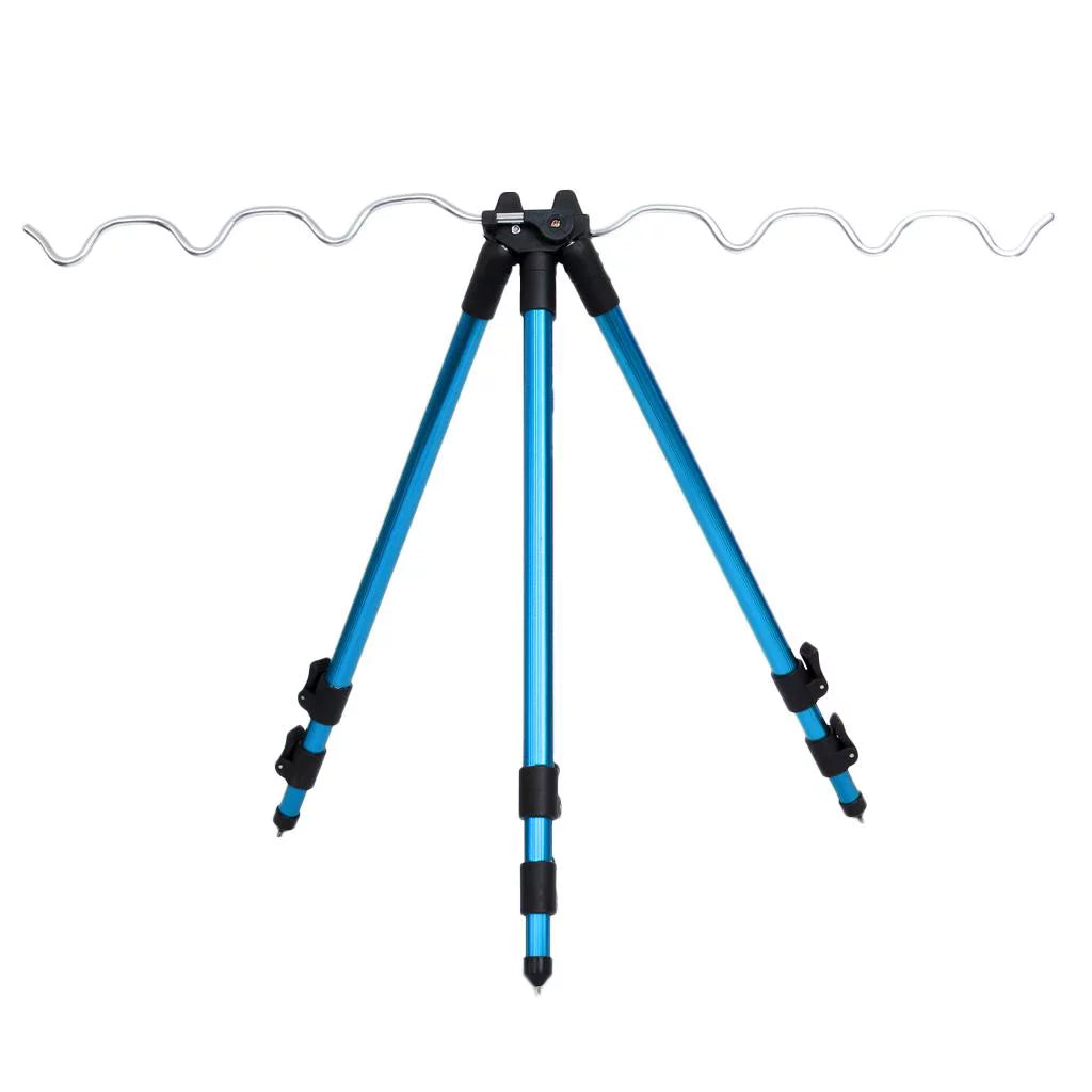 Fishing Rod Holder Tripod Stand Telescopic Fishing , Adjustable And Lightweight Navy