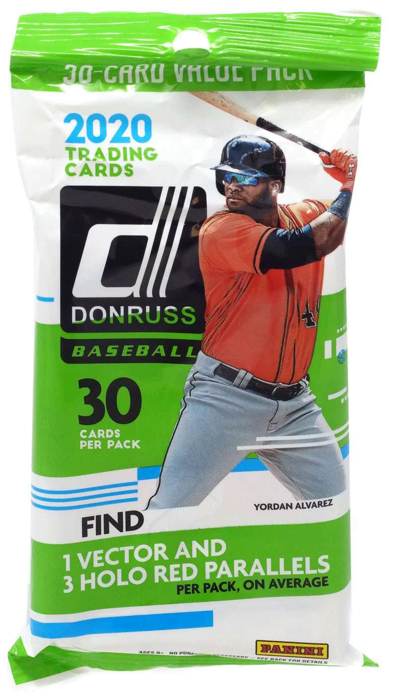 Mlb Panini 2020 Donruss Baseball Trading Card Fat Pack Box (12 Packs)