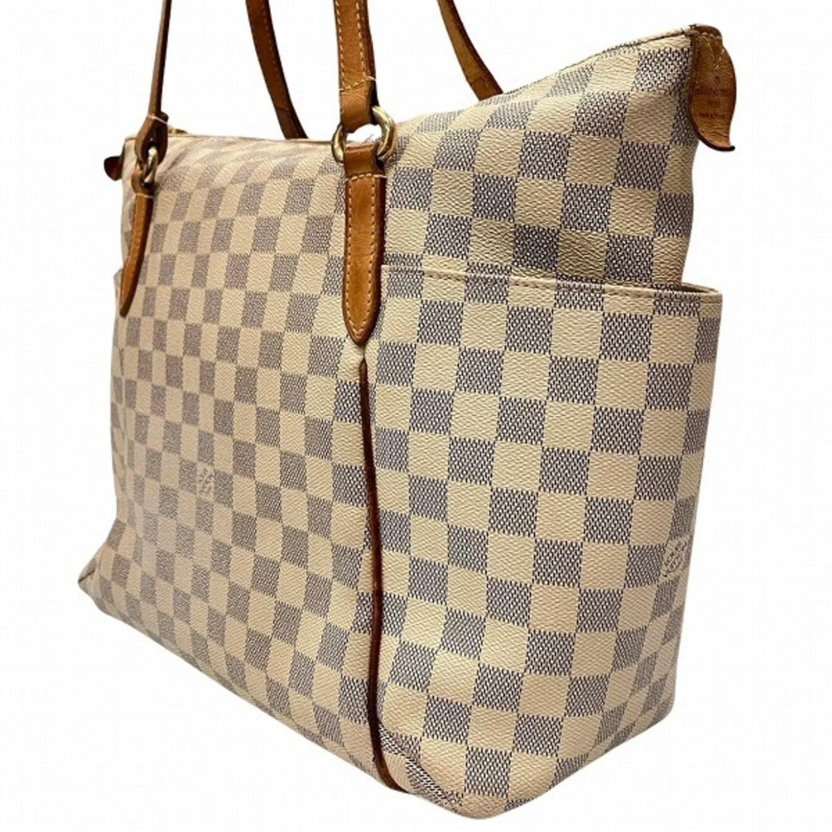 Pre-Loved Louis Vuitton Damier Azur Totally Mm N41279 Bag Tote Shoulder Ladies (Fair)