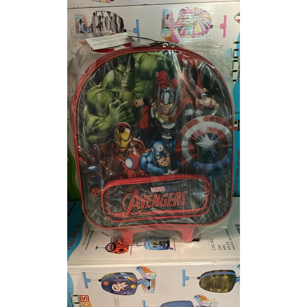 Avengers Rolling Trolly Carry-on Travel for Luggage Wheeled 19" Kids Softside Suitcase