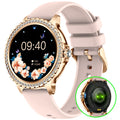 Smart Watches Women With Diamonds Bluetooth Call
