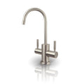 Nickel Osmosis and liquid Dispenser 2-Handle APEC in Instant Faucet Brushed Drinking Westbrook Reverse Hot Cold