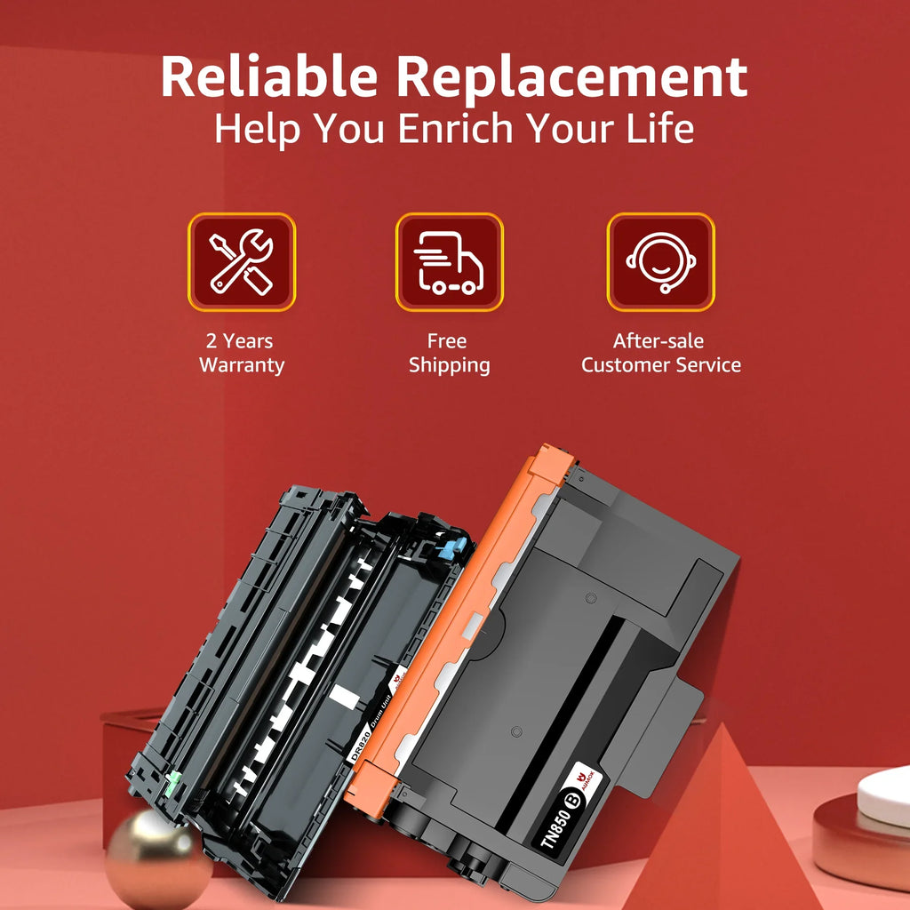 1x with DCP-L5500DN [4x MFC-L5900DW Drum]Compatible HL-L6200DWT + Use Replacement | Toner&Drum MFC-L5800DW Printers, TN-850 DR-820 HL-L6200DW black MFC-L5900DW Cartridge Toner