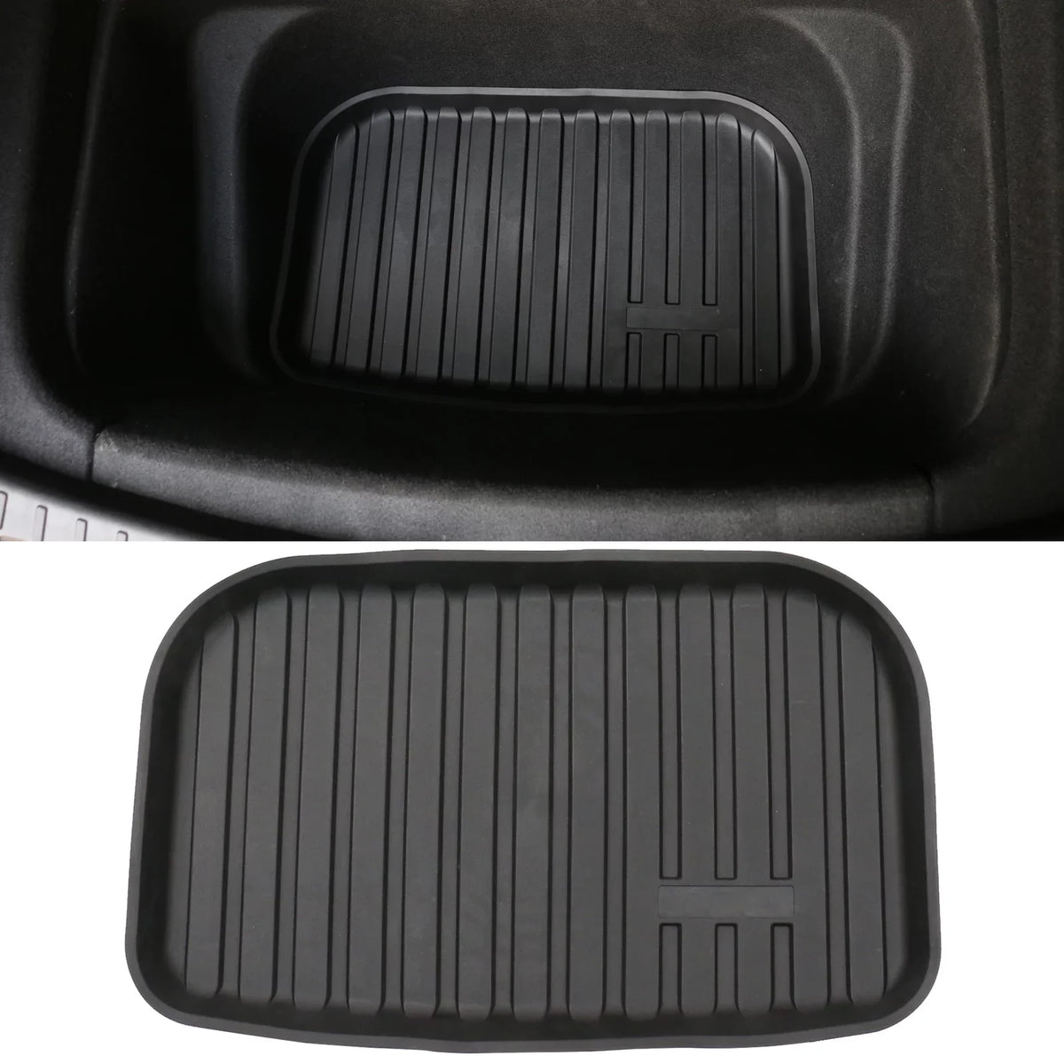 Mats Liner TPE All 2020-2023 Mat Ikon Injection Interior Trunk Y Tesla climate with Liner Waterproof Storage Black Model Trunk Compatible Accessories Anti-Slip Cargo Under Motorsports Frunk Cargo