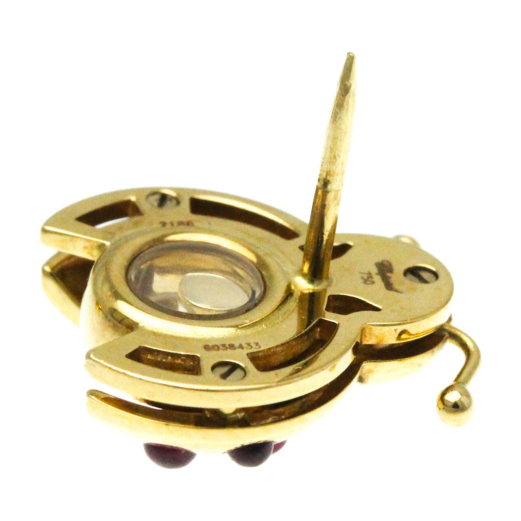 (Good) Gold Ladybug Brooch Gold (18K) Diamond,Ruby Yellow Chopard Brooch 2186 Pre-Owned
