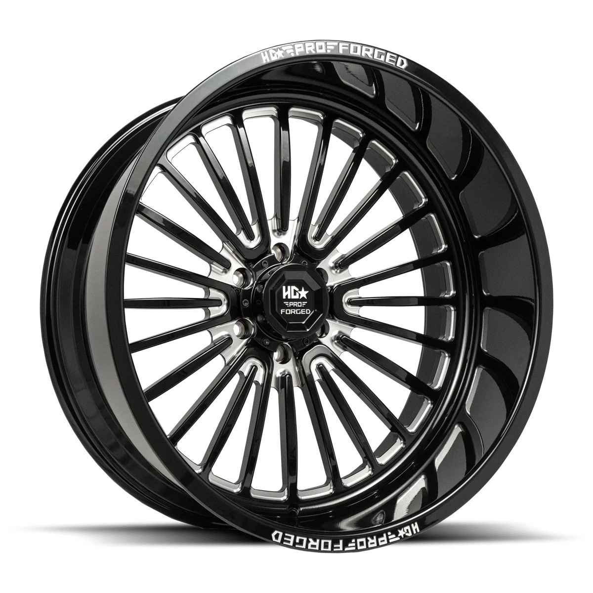 PRO FORGED 6X139.7 HD 125CB WARHOG LUXXX LHD WHEEL -76ET 6 26X14 GLOSS MILLED BLACK