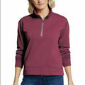 Fleece 1/4 NEW Zip Red - Women's Ruby Camp Large Pullover, Bauer Eddie